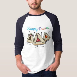 Purim hamantaschen Gebäck Sameach Oznei Haman T-Shirt