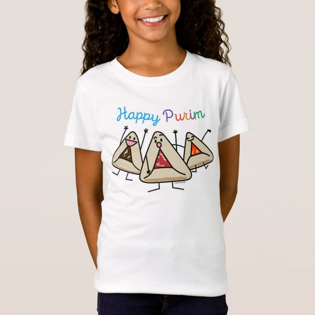 Purim hamantaschen Gebäck Sameach Oznei Haman T-Shirt (Vorderseite)