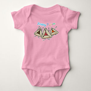 Purim hamantaschen Konditii Sameach Oznei Haman Baby Strampler