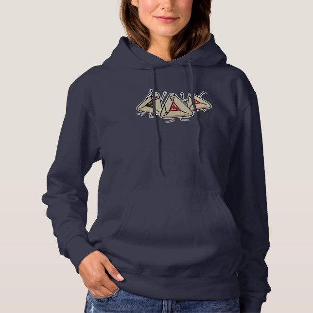 Purim hamantaschen Konditii Sameach Oznei Haman Hoodie (Vorderseite)