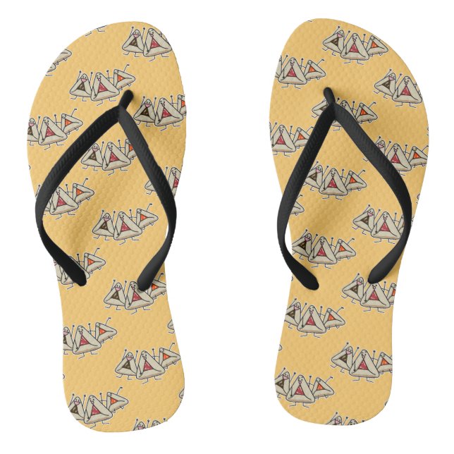 Purim Hamantaschen Konditorei Sameach Oznei Haman Flip Flops (Fußbett)