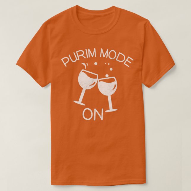 Purim-Modus auf Königin Esther Kostüm Party Jüdisc T-Shirt (Design vorne)