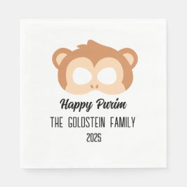 Purim Monkey Maskerade Kostüm Serviette