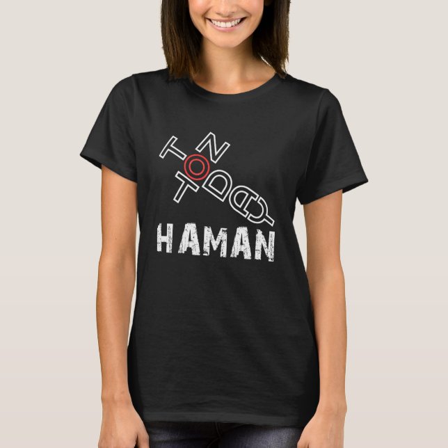 Purim Not Today Haman Costume T-Shirt (Vorderseite)