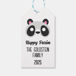 Purim Panda Maskerade Kostüm Geschenkanhänger