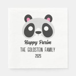 Purim Panda Maskerade Kostüm Serviette