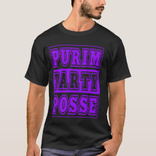 Purim-Party-Posse-Spaß-Jüdisches-Feier-Shirt Pur T-Shirt