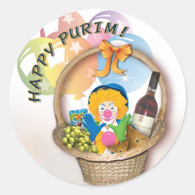 Purim Sticker (Vorderseite)