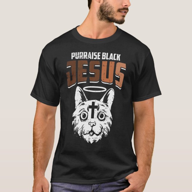 Purise Black Jesus Black History Monat Niedlicher  T-Shirt (Vorderseite)