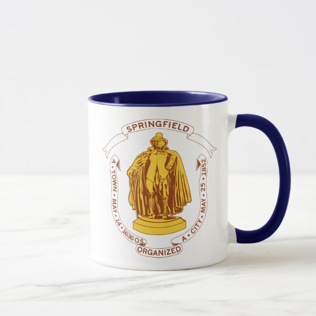 Puritaner-Tasse Springfields Massachusetts MA Tasse (Rechts)