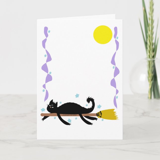 Purktly Lazy Halloween Karte (Vorderseite)