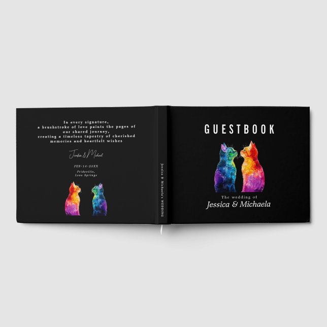 🌈 Purktly Your: Eine Regenbogen-Liebe Gästebuch (Voll)