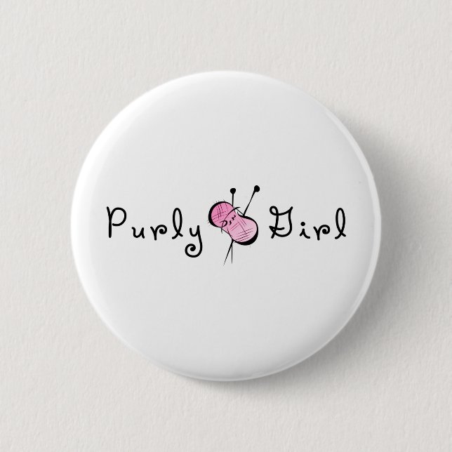 Purly Mädchen Button (Vorderseite)