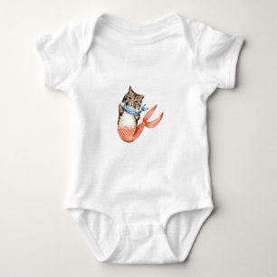 Purmaid Cat Mermaid Baby Strampler