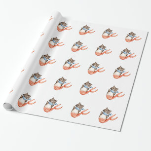 Purmaid Cat Mermaid Geschenkpapier