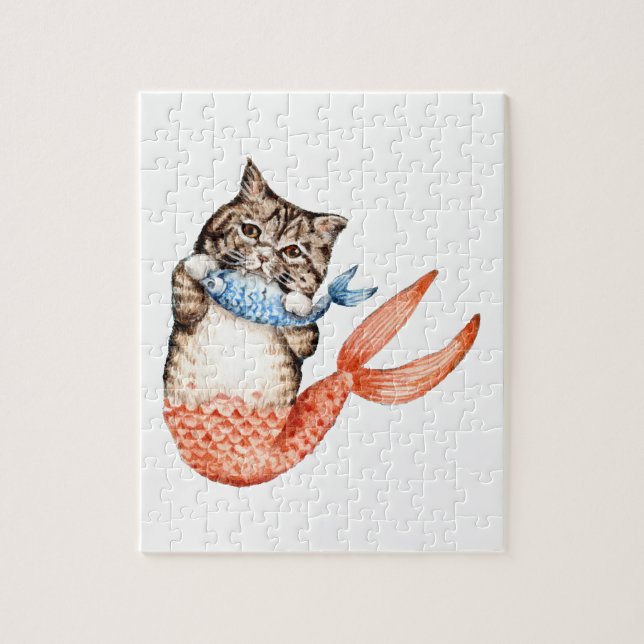 Purmaid Cat Mermaid Puzzle (Vertikal)