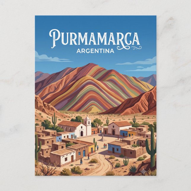 Purmamarca Argentinien Postkarte (Vorderseite)