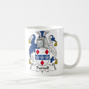 Purnell Familienwappen Tasse