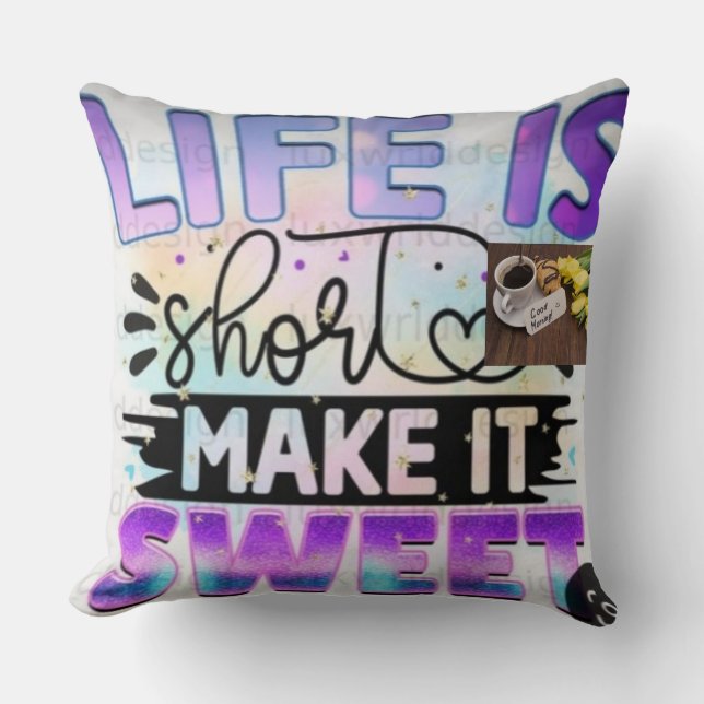 PURPAL DISIGN KURZER SCHNEIZER Kissen (Vorderseite)