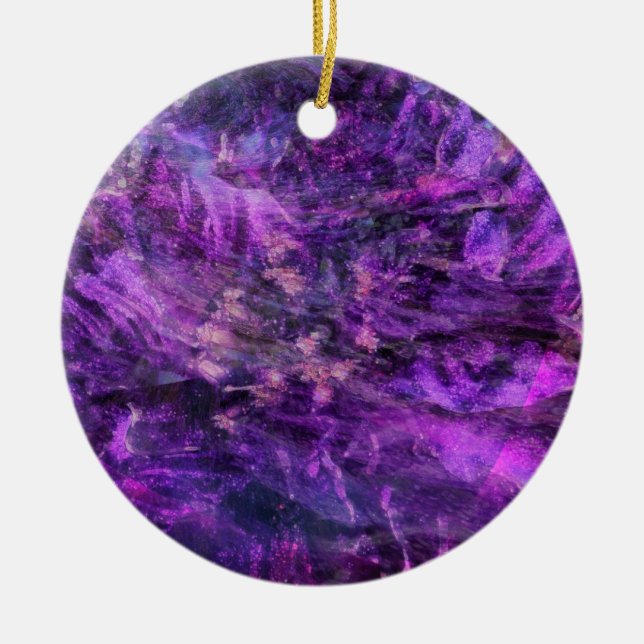Purple Abstract Galaxy Ornament (Vorne)
