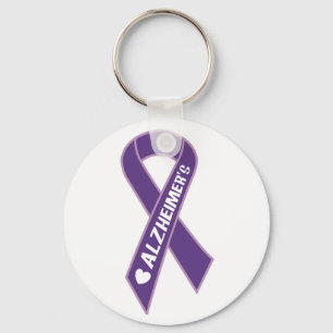 Purple Alzheimer's Ribbon Keychain Schlüsselanhänger