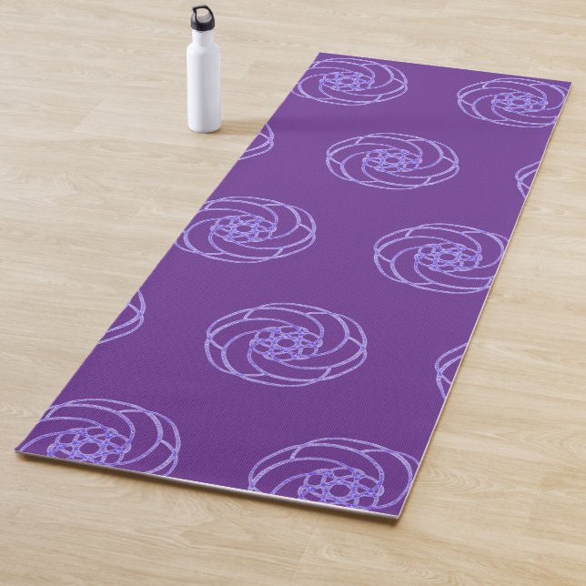 Purple and Blue Simple Modern Yogamatte (Beispiel)