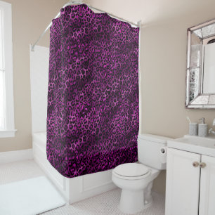 Purple and Gold Leopard Series Design 3 Duschvorhang