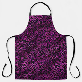 Purple and Gold Leopard Series Design 3 Schürze