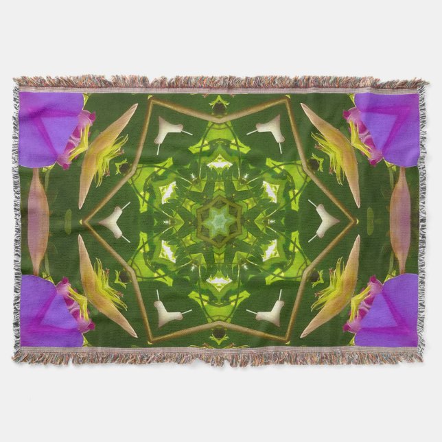 PURPLE AND GREEN ABSTRACT DRAWING. SAMER BRASIL. 4 DECKE (Vorderseite)