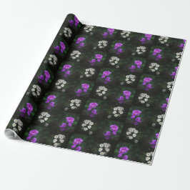 Purple and White Flower Garden Geschenkpapier