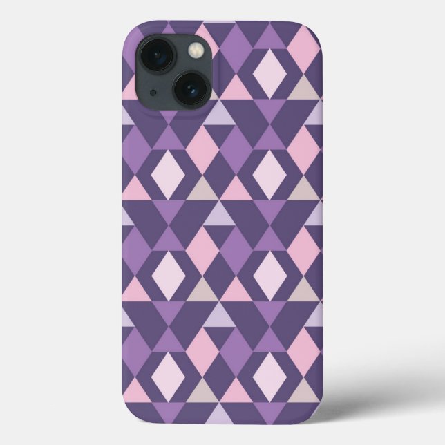 Purple Arabic Geometric Pattern Case-Mate iPhone Hülle (Rückseite)