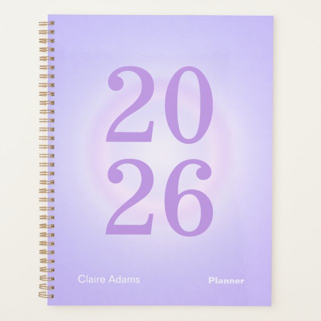 Purple Aura Big Year Planner Planer (Vorderseite)