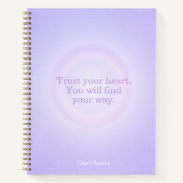 Purple Aura Message Notebook Notizbuch