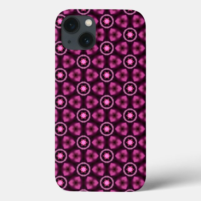 Purple Berry Geometric Pattern Case (Rückseite)