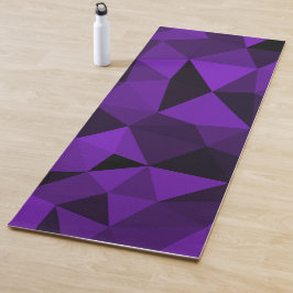 Purple black geometric mesh pattern yogamatte