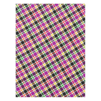 Purple Black Multicolour Flannel Plaid Tartan Tischdecke
