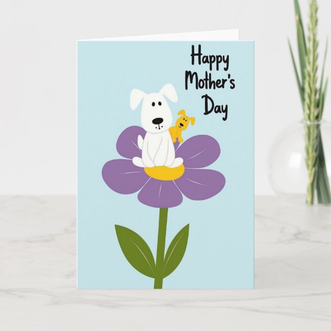 Purple Blossom Mothers Day Card Karte (Vorderseite)