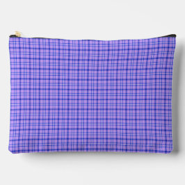 Purple Blue Plaid Classic Pattern Bright Zubehörtasche