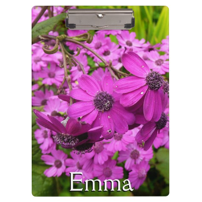 Purple Blumen aus San Francisco Klemmbrett (Vorderseite)