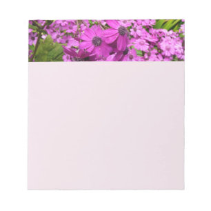 Purple Blumen aus San Francisco Notizblock