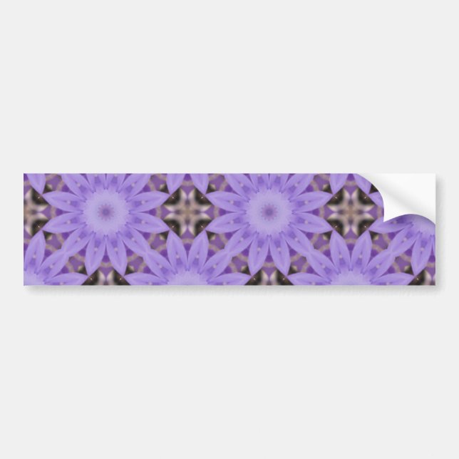 Purple Blumen Autoaufkleber (Vorne)