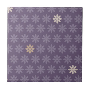 Purple Blumen Fliese
