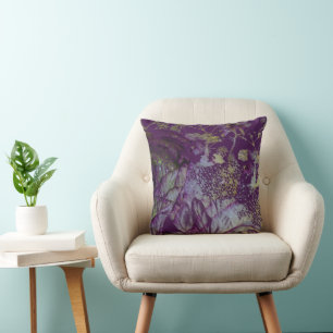 Purple Blumen Kissen