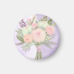 Purple Blumen Magnet