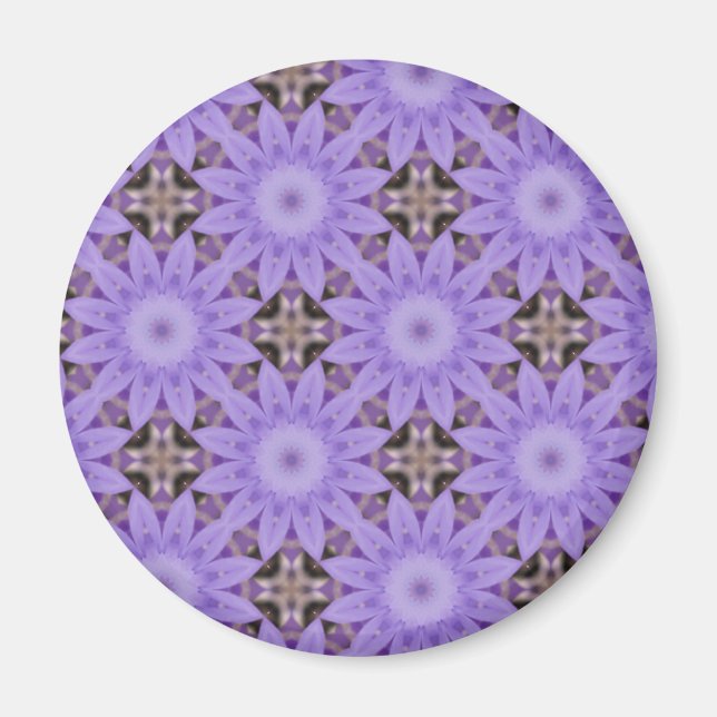 Purple Blumen Magnet (Vorne)