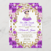Purple Blumen Mexikanische Fiesta Paare Dusche