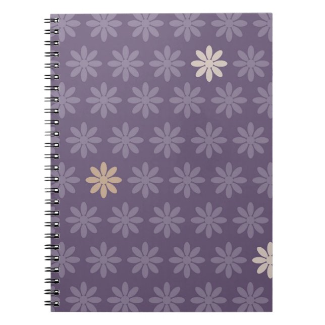Purple Blumen Notizblock (Vorderseite)