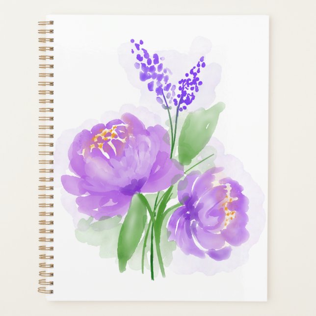 Purple Blumen Planer (Vorderseite)
