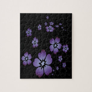 Purple Blumen Puzzle