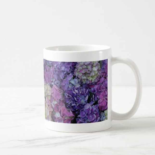 Purple Blumen Tasse (Rechts)